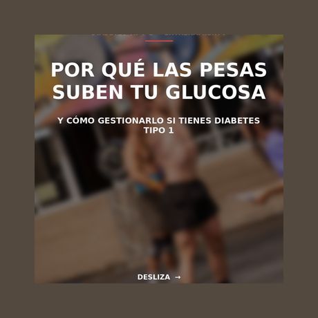 Publicación: por qué sube la glucosa al entrenar fuerza