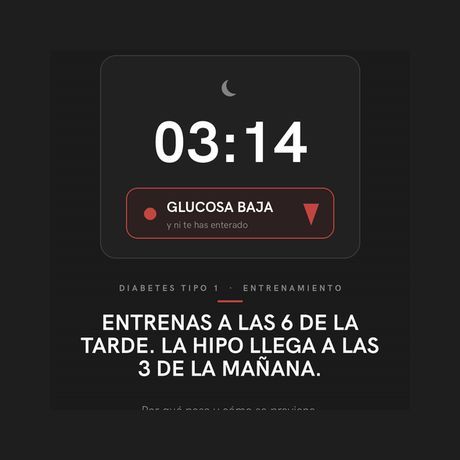 Publicación: hipoglucemia tardía tras el ejercicio